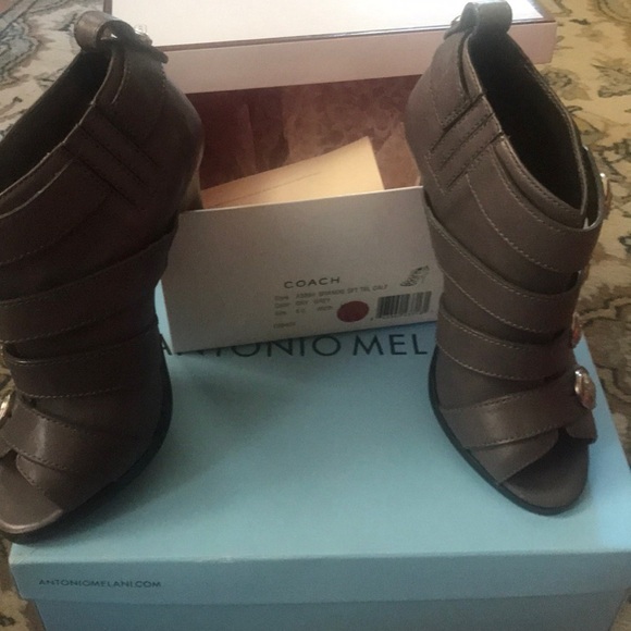 Amazing Metallic Gray Coach Bootie - Picture 7 of 8